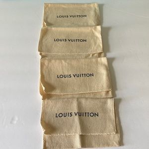 4 Authenic LV dust bags